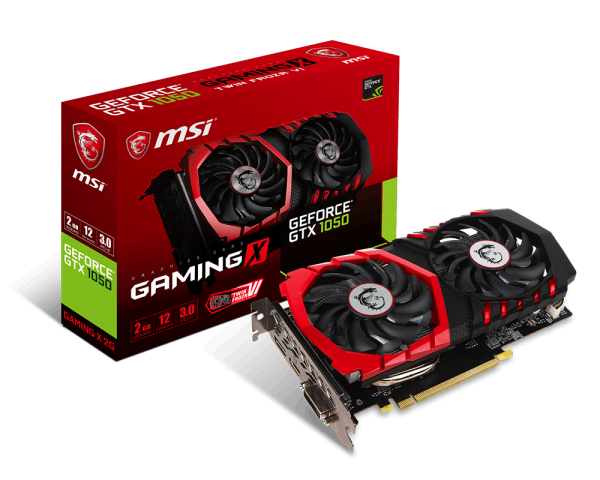 VGA MSI NVIDIA&#174; GeForce&#174; GTX 1050 2GB GDDR5 (GTX1050 Gaming X 2G) _518EL